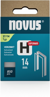 Capse Novus sarma subtire, H tip 37, super rezistente 14 mm, 850 buc/cutie